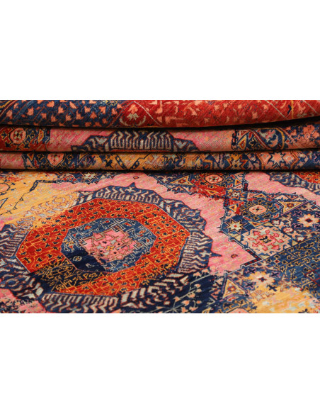 Tappeto Mamlouk Pakistan 200x299 Navy Blu Rosso