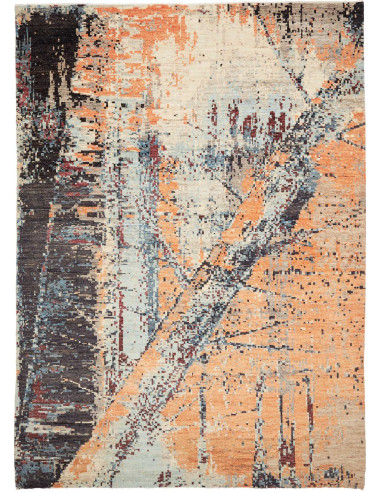 Rug Gabbeh Marrakech Pakistan 278x384 Dark Brow