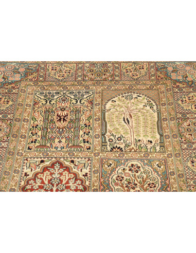 Rug Kashmir India white 92x154