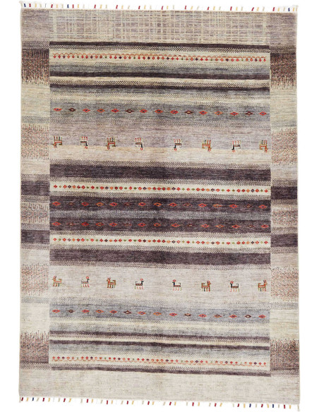 Tappeto Siva Pakistan 171x249 Beige Marrone Gri