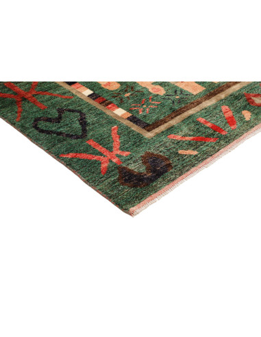 Tappeto Gabbeh Marrakech Pakistan 178x243 Verde