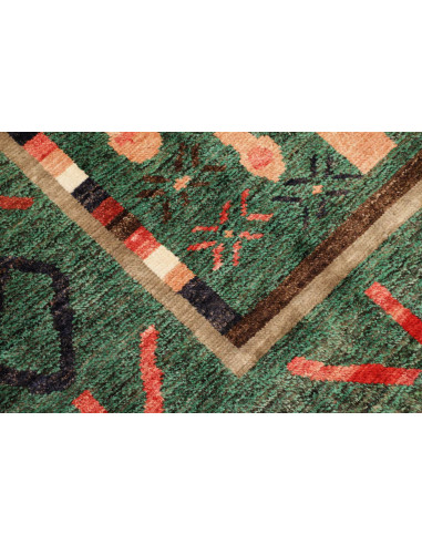 Tappeto Gabbeh Marrakech Pakistan 178x243 Verde