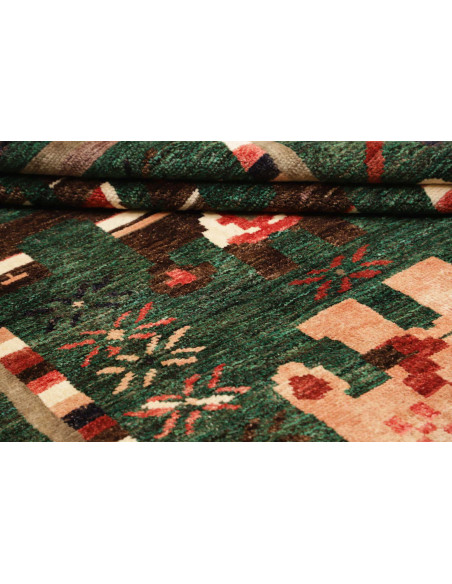 Tappeto Gabbeh Marrakech Pakistan 178x243 Verde