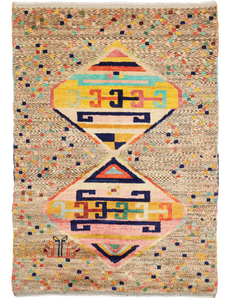Tappeto Gabbeh Marrakech Pakistan 132x189 Beige