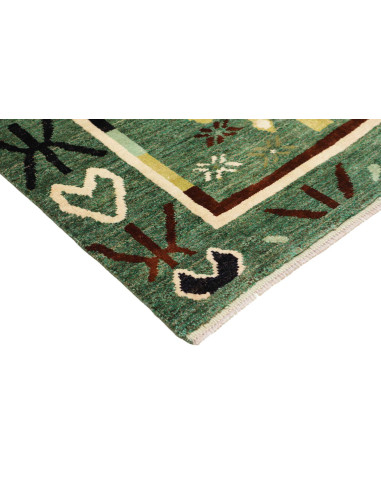 Tappeto Gabbeh Marrakech Pakistan 155x215 Verde