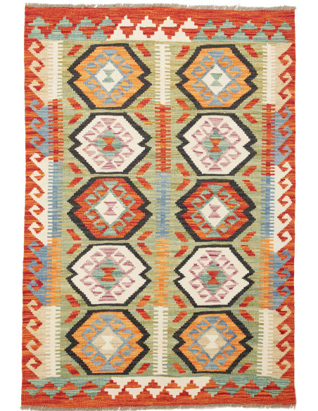 Kilim 99x147 Cm Kilim, Afghanistan, Hand-carded Wool