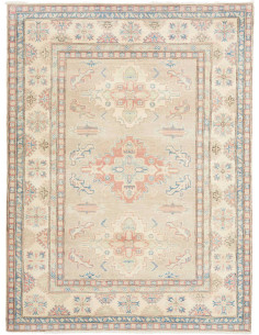Tappeto Kazak Afghanistan 153x203 Beige Chiaro