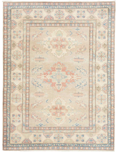 Tappeto Kazak Afghanistan 153x203 Beige Chiaro