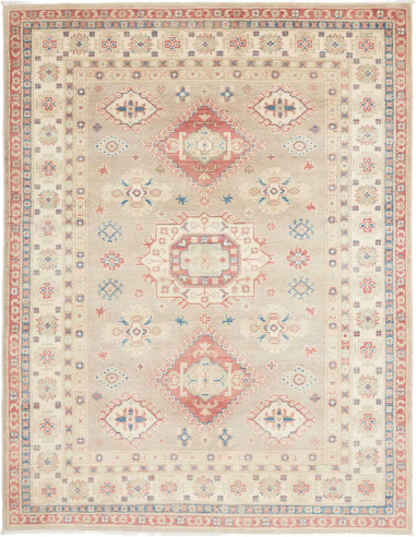 Tappeto Kazak Afghanistan 152x201 Beige Grigio
