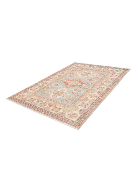 Tappeto Kazak Afghanistan 152x204 Blu Chiaro Te