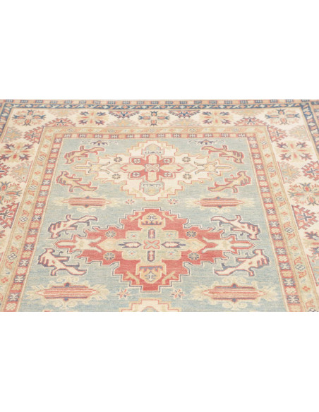 Tappeto Kazak Afghanistan 152x204 Blu Chiaro Te
