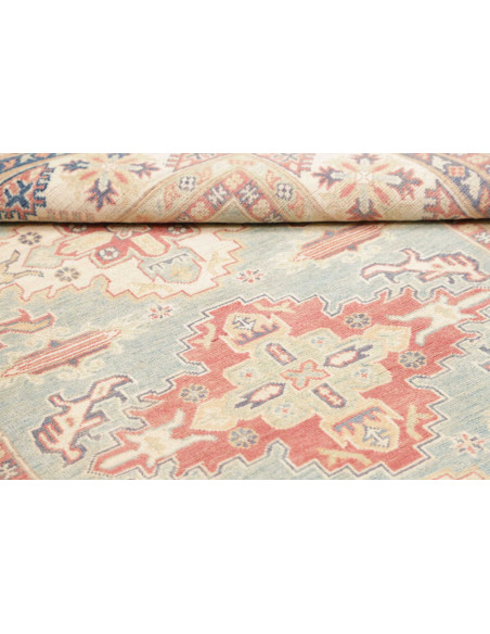 Tappeto Kazak Afghanistan 152x204 Blu Chiaro Te