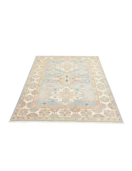 Rug Kazak Afghanistan 122x175 Sky Blue Ivory Pe