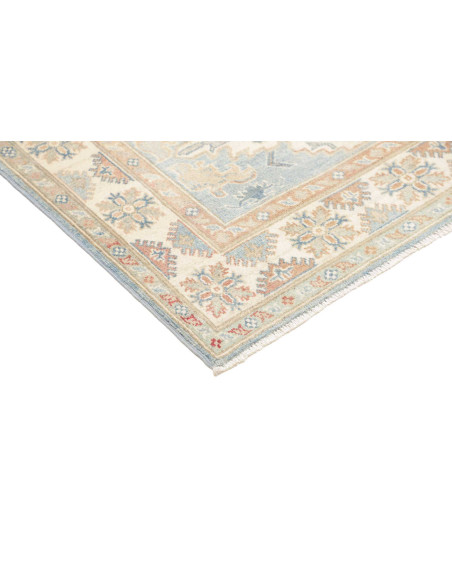 Rug Kazak Afghanistan 122x175 Sky Blue Ivory Pe