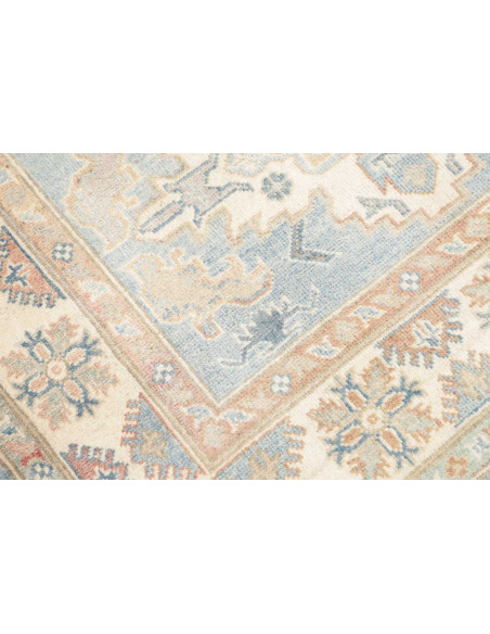 Rug Kazak Afghanistan 122x175 Sky Blue Ivory Pe