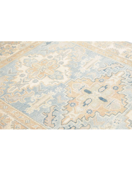 Rug Kazak Afghanistan 122x175 Sky Blue Ivory Pe