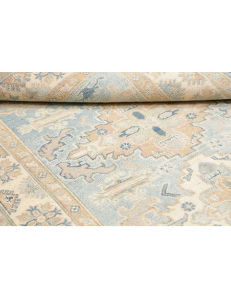 Rug Kazak Afghanistan 122x175 Sky Blue Ivory Pe