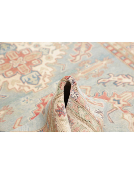 Tappeto Kazak Afghanistan 170x228 Azzurro Crema