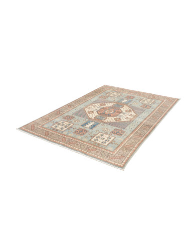 Tappeto Kazak Afghanistan 145x196 Azzurro Cielo