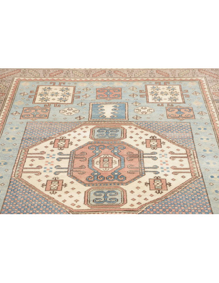 Tappeto Kazak Afghanistan 145x196 Azzurro Cielo