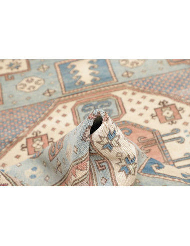 Tappeto Kazak Afghanistan 145x196 Azzurro Cielo