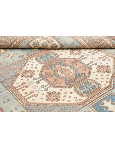 Tappeto Kazak Afghanistan 145x196 Azzurro Cielo