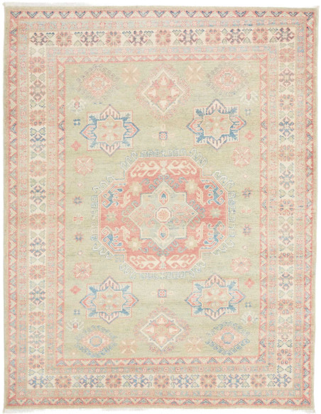 Tappeto Kazak Afghanistan 155x196 Verde Salvia