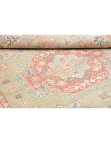 Tappeto Kazak Afghanistan 155x196 Verde Salvia