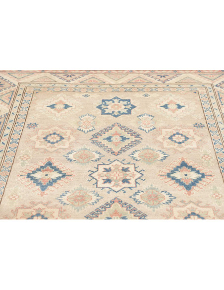Tappeto Kazak Afghanistan 154x204 Beige Blu Ros