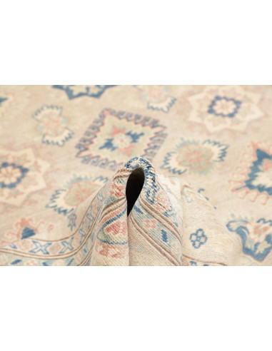Tappeto Kazak Afghanistan 154x204 Beige Blu Ros