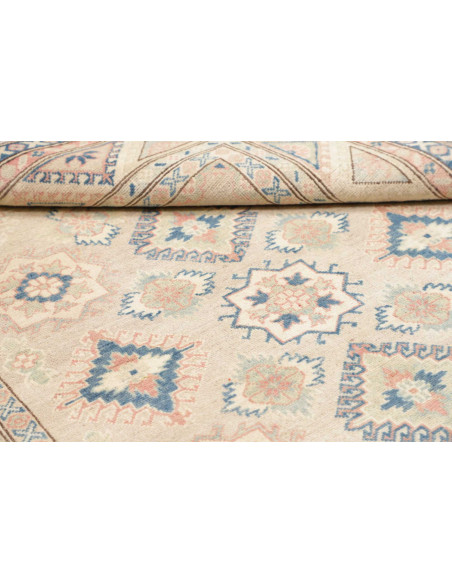 Tappeto Kazak Afghanistan 154x204 Beige Blu Ros