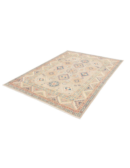 Tappeto Kazak Afghanistan 152x203 Crema Beige B