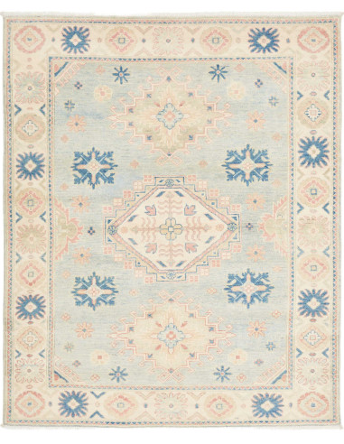 Rug Kazak Afghanistan 151x185 Pastel Blue Cream