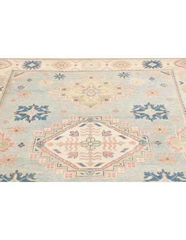 Rug Kazak Afghanistan 151x185 Pastel Blue Cream