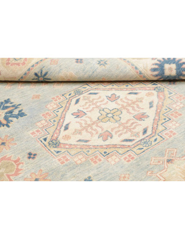 Rug Kazak Afghanistan 151x185 Pastel Blue Cream