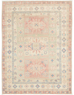 Tappeto Kazak Afghanistan 155x209 Beige Avorio