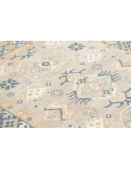 Tappeto Kazak Afghanistan 149x204 Grigio Tenue