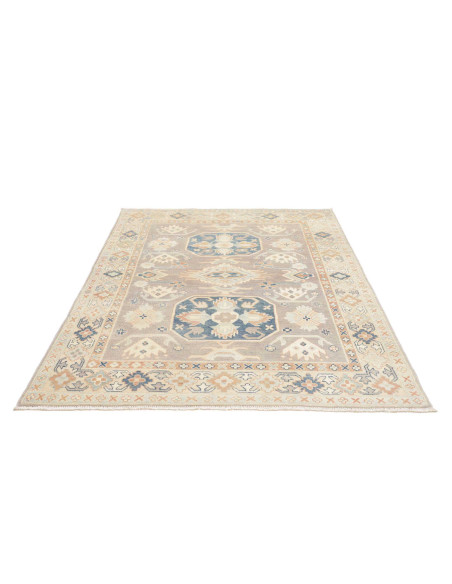Rug Kazak Afghanistan 150x204 Stone Grey Blue C