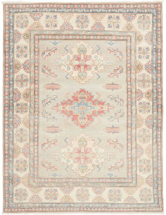 Tappeto Kazak Afghanistan 154x201 Grigio Chiaro