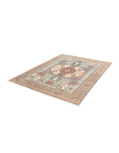 Tappeto Kazak Afghanistan 146x188 Azzurro Crema 2