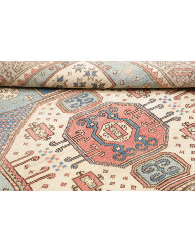 Tappeto Kazak Afghanistan 146x188 Azzurro Crema