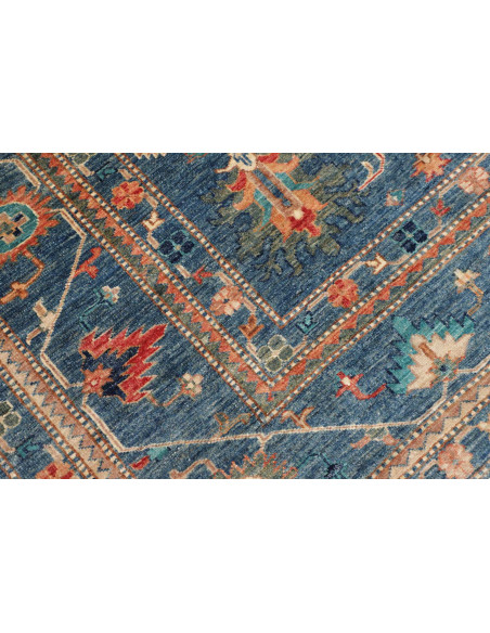 Tappeto Kazak Fine Pakistan 172x240 Blu Arancio