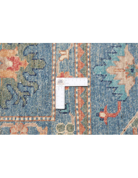 Tappeto Kazak Fine Pakistan 172x240 Blu Arancio