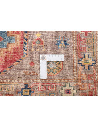 Tappeto Kazak Fine Pakistan 123x190 Marrone Gri