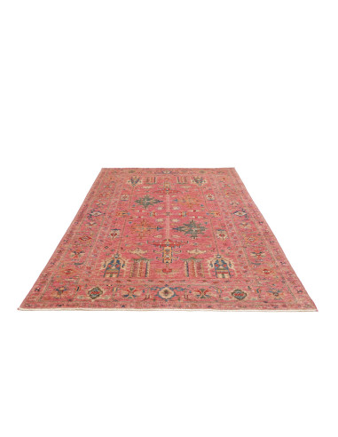 Tappeto Kazak Fine Pakistan 164x241 Rosa Antico