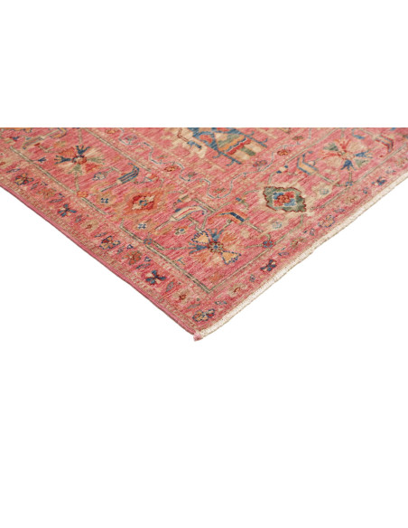 Tappeto Kazak Fine Pakistan 164x241 Rosa Antico