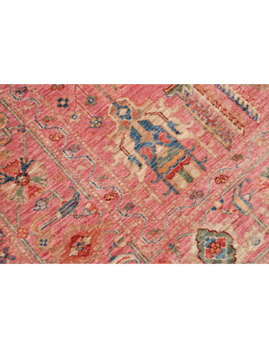 Tappeto Kazak Fine Pakistan 164x241 Rosa Antico