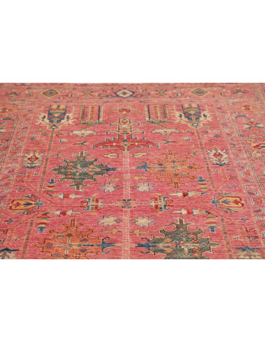 Tappeto Kazak Fine Pakistan 164x241 Rosa Antico
