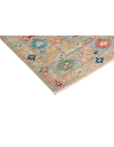 Tappeto Kazak Fine Pakistan 126x192 Azzurro Acq