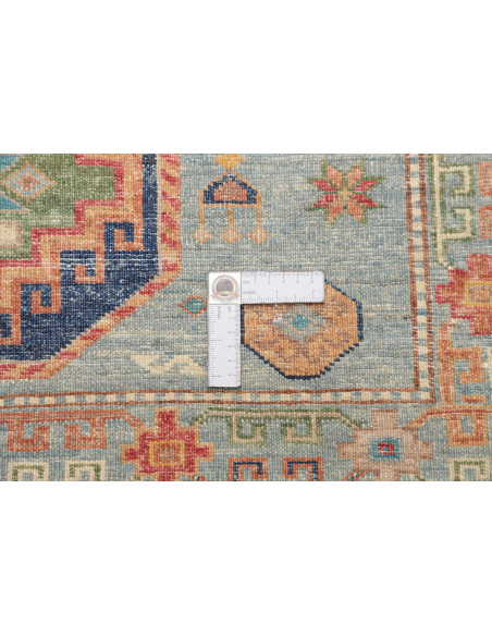Tappeto Kazak Fine Pakistan 126x192 Azzurro Acq